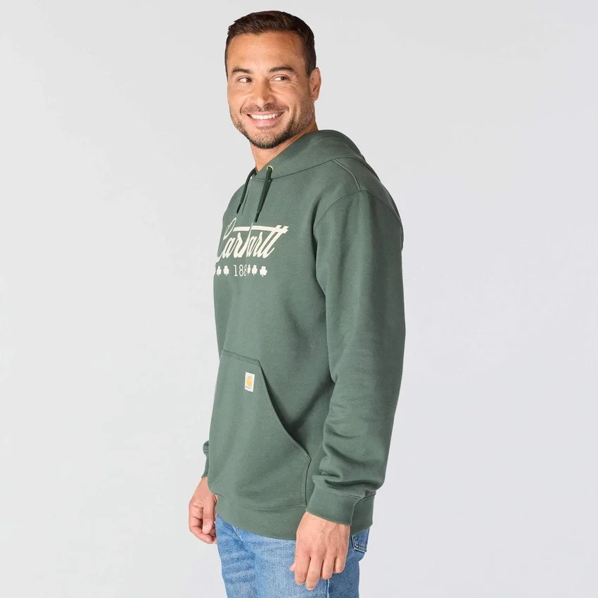 Sudadera con capucha para hombre Marquette con estampado de trébol - Sudadera del Día de San Patricio