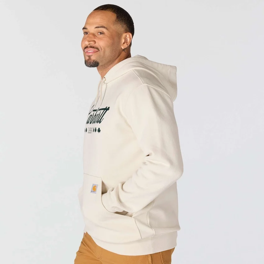 Sudadera con capucha para hombre Marquette con estampado de trébol - Sudadera del Día de San Patricio