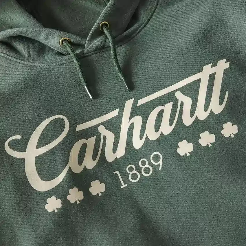 Sudadera con capucha para hombre Marquette con estampado de trébol - Sudadera del Día de San Patricio