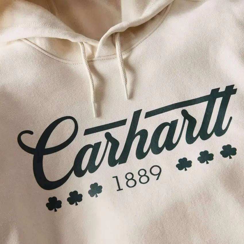 Sudadera con capucha para hombre Marquette con estampado de trébol - Sudadera del Día de San Patricio