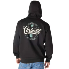Sudadera con capucha para hombre «Marquette Shamrock Script» - Sudadera del Día de San Patricio