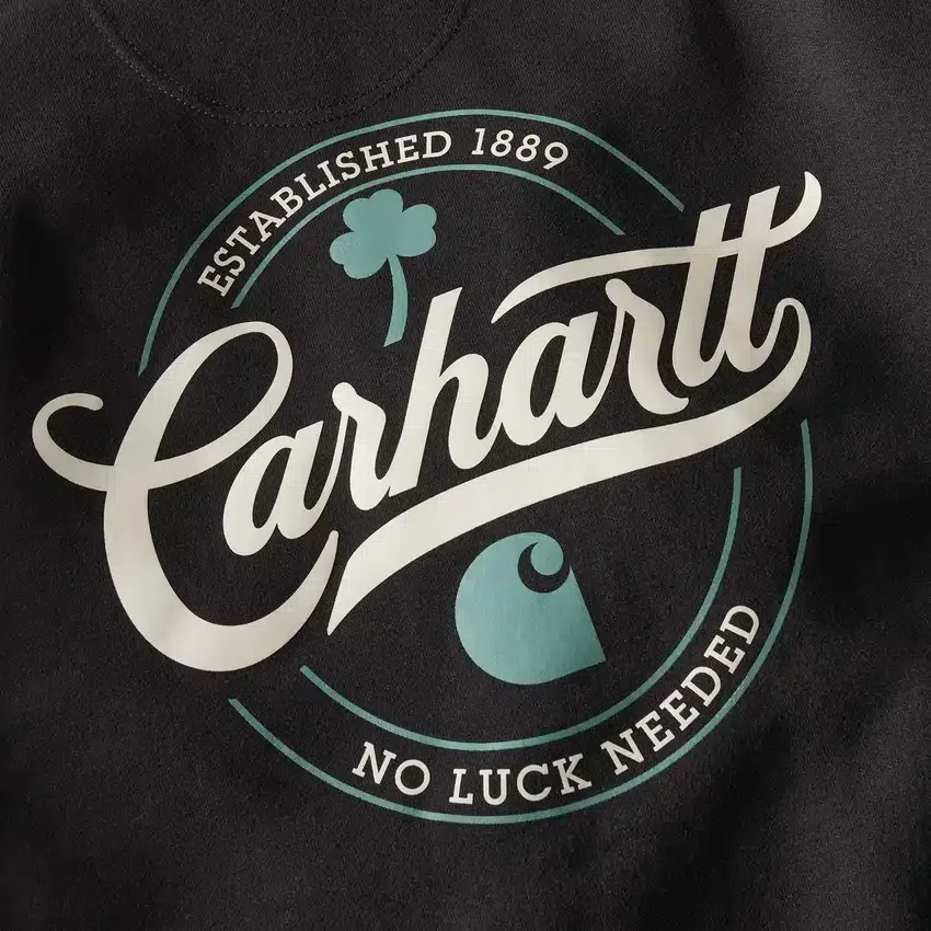 Sudadera con capucha para hombre «Marquette Shamrock Script» - Sudadera del Día de San Patricio