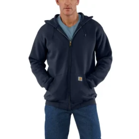 Sudadera con capucha y cremallera completa de corte holgado Marquette para hombre