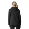 Sudadera con capucha y cremallera completa de tejido tipo gofre para mujer
