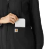 Sudadera con capucha y cremallera completa de tejido tipo gofre para mujer