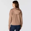 Sudadera con capucha y cremallera completa de Tencel™ ligera para mujer