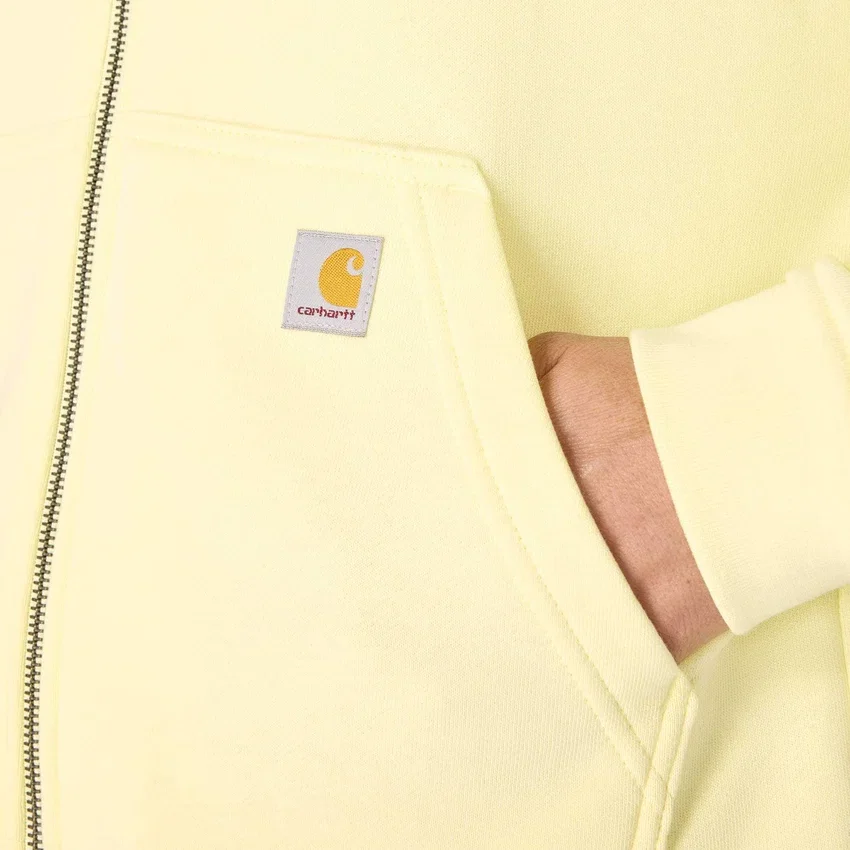 Sudadera con capucha y cremallera completa de Tencel™ ligera para mujer