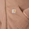 Sudadera con capucha y cremallera completa de Tencel™ ligera para mujer