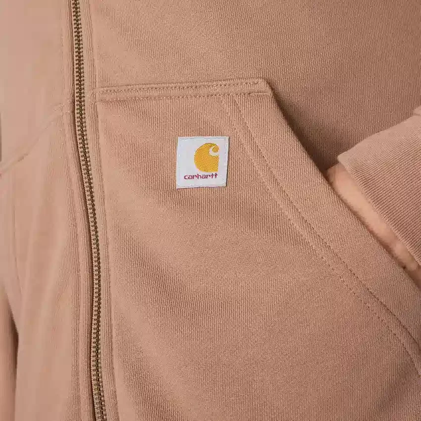Sudadera con capucha y cremallera completa de Tencel™ ligera para mujer