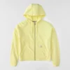 Sudadera con capucha y cremallera completa de Tencel™ ligera para mujer