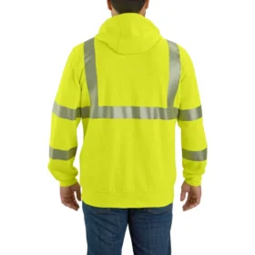 Sudadera con capucha y cremallera completa «Force» de alta visibilidad Clase 3 para hombre
