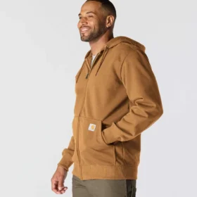 Sudadera con capucha y cremallera completa Paxton para hombre, de tejido grueso y repelente al agua – Sudaderas con capucha Rain Defender de carhartt