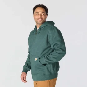 Sudadera con capucha y cremallera completa Paxton para hombre, de tejido grueso y repelente al agua – Sudaderas con capucha Rain Defender de carhartt