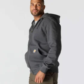 Sudadera con capucha y cremallera completa Paxton para hombre, de tejido grueso y repelente al agua – Sudaderas con capucha Rain Defender de carhartt