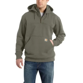 Sudadera con capucha y cremallera de un cuarto de Paxton para hombre, resistente e impermeable - Sudaderas con capucha Rain Defender de carhartt