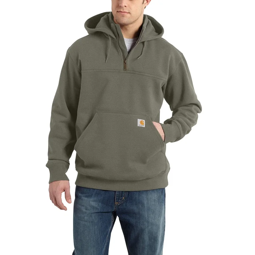 Sudadera con capucha y cremallera de un cuarto de Paxton para hombre, resistente e impermeable - Sudaderas con capucha Rain Defender de carhartt