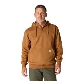 Sudadera con capucha y cremallera de un cuarto de Paxton para hombre, resistente e impermeable - Sudaderas con capucha Rain Defender de carhartt
