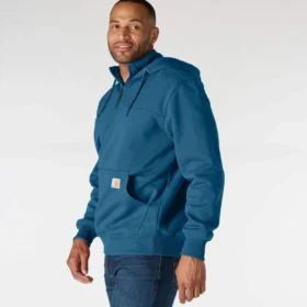 Sudadera con capucha y cremallera de un cuarto de Paxton para hombre, resistente e impermeable – Sudaderas con capucha Rain Defender de carhartt