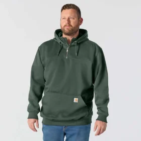 Sudadera con capucha y cremallera de un cuarto de Paxton para hombre, resistente e impermeable – Sudaderas con capucha Rain Defender de carhartt
