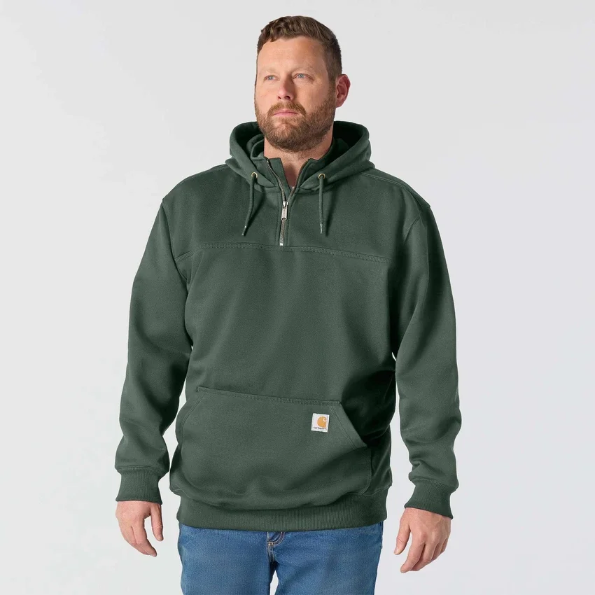 Sudadera con capucha y cremallera de un cuarto de Paxton para hombre, resistente e impermeable - Sudaderas con capucha Rain Defender de carhartt