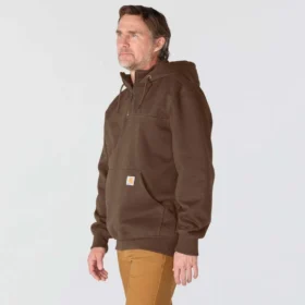 Sudadera con capucha y cremallera de un cuarto de Paxton para hombre, resistente e impermeable – Sudaderas con capucha Rain Defender de carhartt