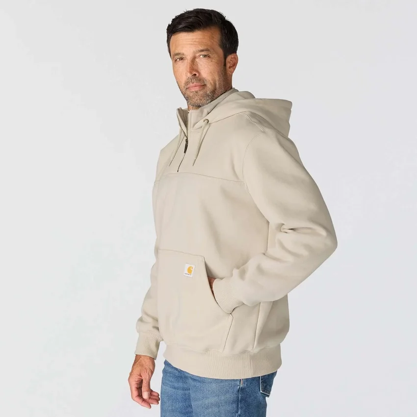 Sudadera con capucha y cremallera de un cuarto de Paxton para hombre, resistente e impermeable - Sudaderas con capucha Rain Defender de carhartt