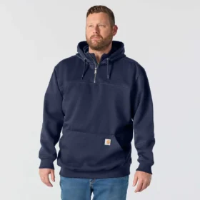Sudadera con capucha y cremallera de un cuarto de Paxton para hombre, resistente e impermeable – Sudaderas con capucha Rain Defender de carhartt