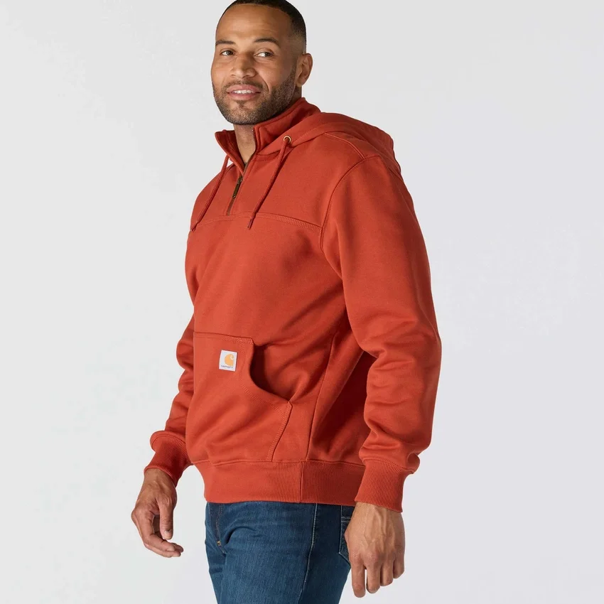 Sudadera con capucha y cremallera de un cuarto de Paxton para hombre, resistente e impermeable - Sudaderas con capucha Rain Defender de carhartt