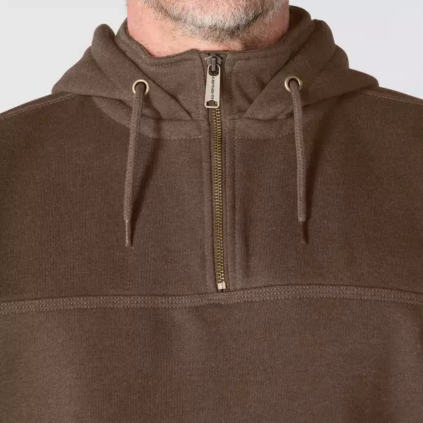 Sudadera con capucha y cremallera de un cuarto de Paxton para hombre, resistente e impermeable - Sudaderas con capucha Rain Defender de carhartt
