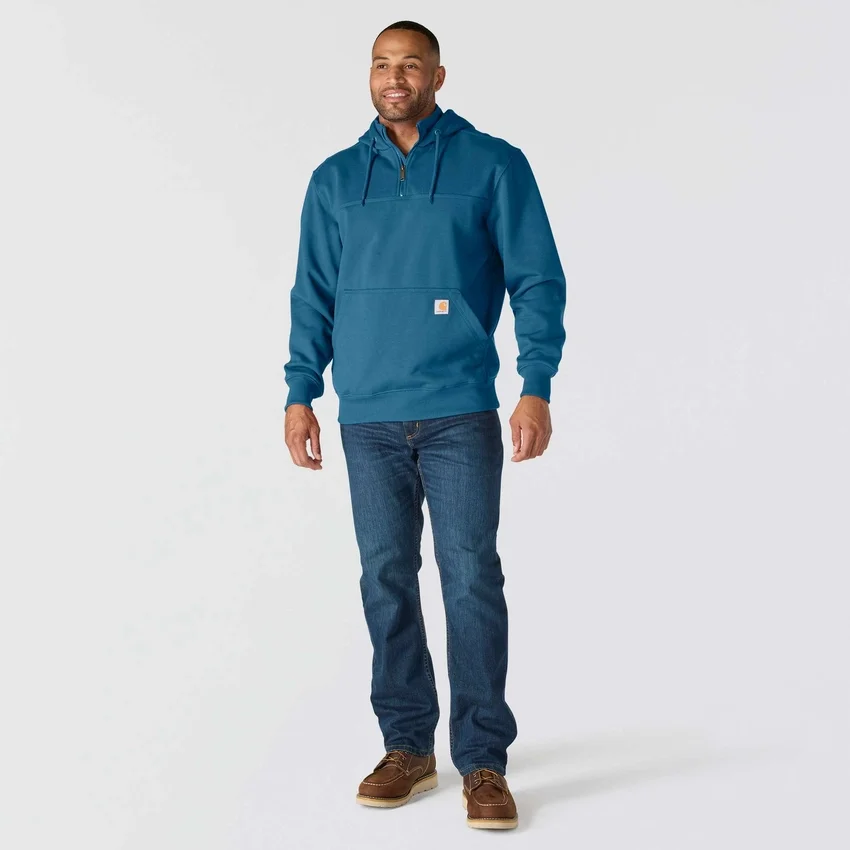 Sudadera con capucha y cremallera de un cuarto de Paxton para hombre, resistente e impermeable - Sudaderas con capucha Rain Defender de carhartt