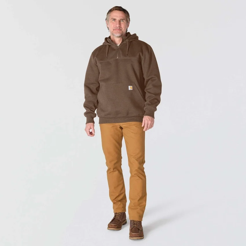 Sudadera con capucha y cremallera de un cuarto de Paxton para hombre, resistente e impermeable - Sudaderas con capucha Rain Defender de carhartt