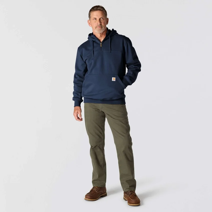 Sudadera con capucha y cremallera de un cuarto de Paxton para hombre, resistente e impermeable - Sudaderas con capucha Rain Defender de carhartt