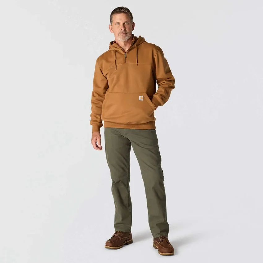 Sudadera con capucha y cremallera de un cuarto de Paxton para hombre, resistente e impermeable - Sudaderas con capucha Rain Defender de carhartt