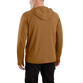 Sudadera con capucha y cremallera para hombre Force, con forro polar y tecnología de absorción de la humedad