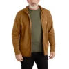 Sudadera con capucha y cremallera para hombre Force, con forro polar y tecnología de absorción de la humedad