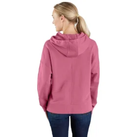 Sudadera con capucha y estampado para mujer, de Tencel ligero y corte holgado