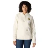 Sudadera con capucha y logotipo de Clarksburg para mujer, de corte holgado y forrada de forro polar