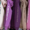 Sudadera con capucha y logotipo de Clarksburg para mujer, de corte holgado y forrada de forro polar