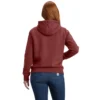Sudadera con capucha y logotipo de Clarksburg para mujer, de corte holgado y forrada de forro polar