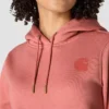 Sudadera con capucha y logotipo de Clarksburg para mujer, de corte holgado y forrada de forro polar