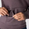 Sudadera con capucha y logotipo de Clarksburg para mujer, de corte holgado y forrada de forro polar