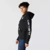 Sudadera con capucha y logotipo de Clarksburg para mujer, de corte holgado y forrada de forro polar