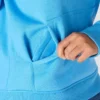 Sudadera con capucha y logotipo de Clarksburg para mujer, de corte holgado y forrada de forro polar
