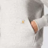 Sudadera con capucha y logotipo de Clarksburg para mujer, de corte holgado y forrada de forro polar
