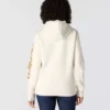 Sudadera con capucha y logotipo de Clarksburg para mujer, de corte holgado y forrada de forro polar
