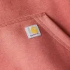 Sudadera con capucha y logotipo de Clarksburg para mujer, de corte holgado y forrada de forro polar