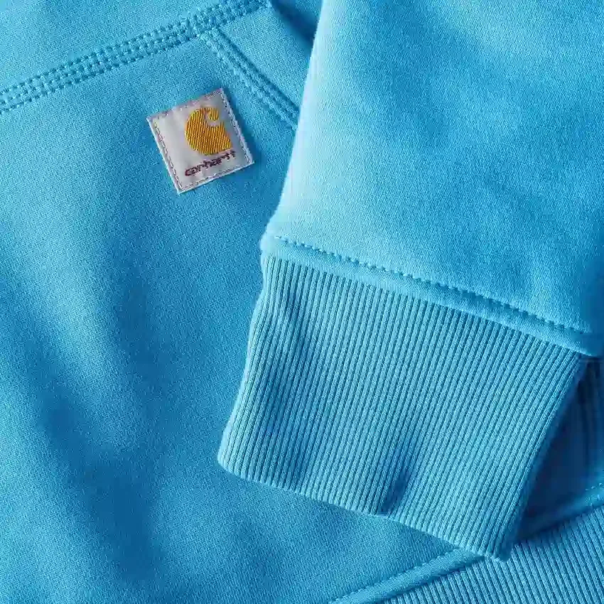 Sudadera con capucha y logotipo de Clarksburg para mujer, de corte holgado y forrada de forro polar