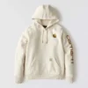 Sudadera con capucha y logotipo de Clarksburg para mujer, de corte holgado y forrada de forro polar