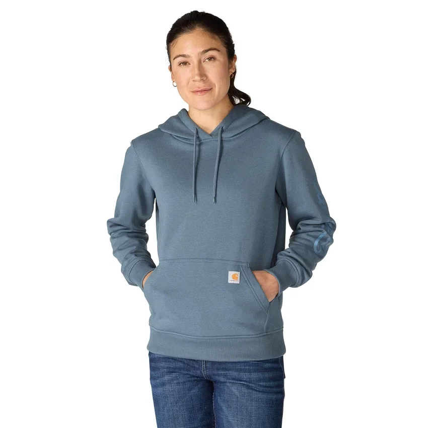 Sudadera con capucha y Script Logo para mujer