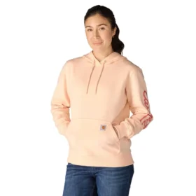 Sudadera con capucha y Script Logo para mujer